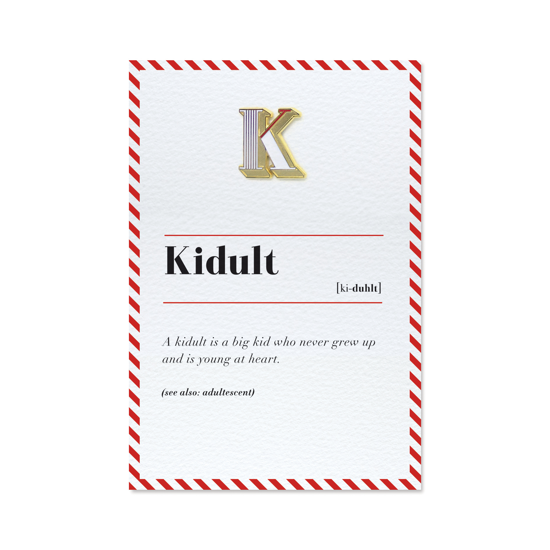 琺瑯徽章卡 - K  / Kidult