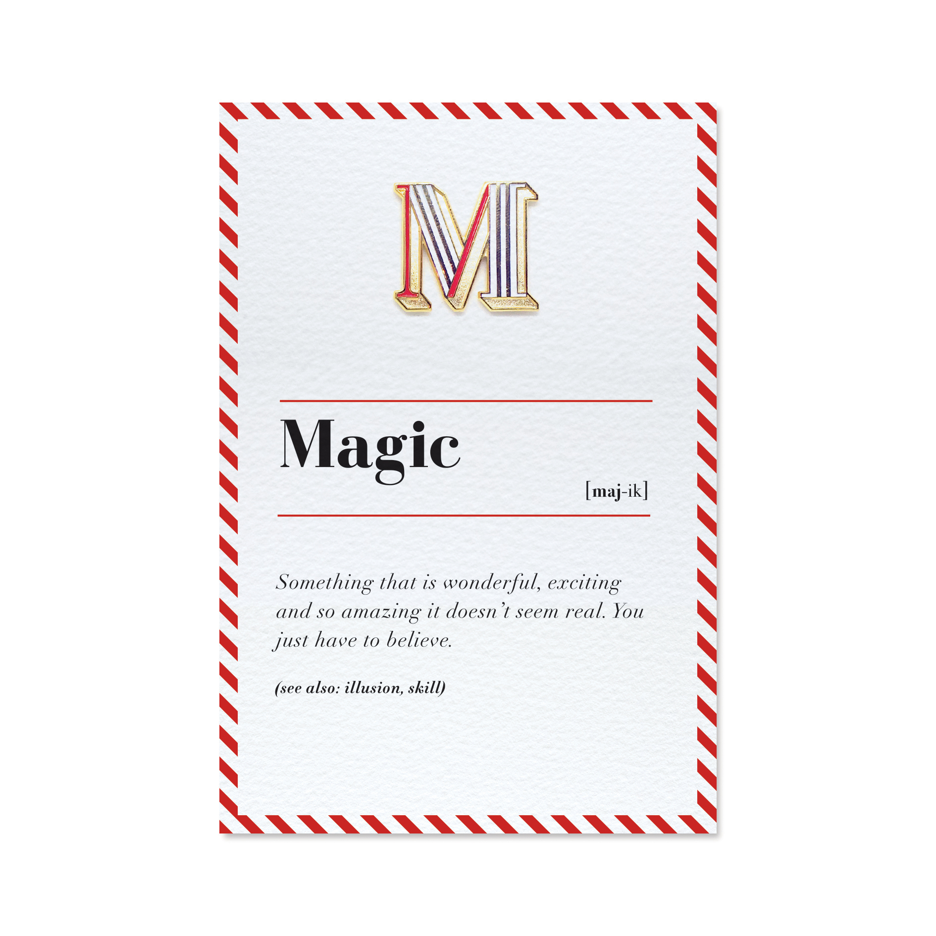 琺瑯徽章卡 - M / Magic