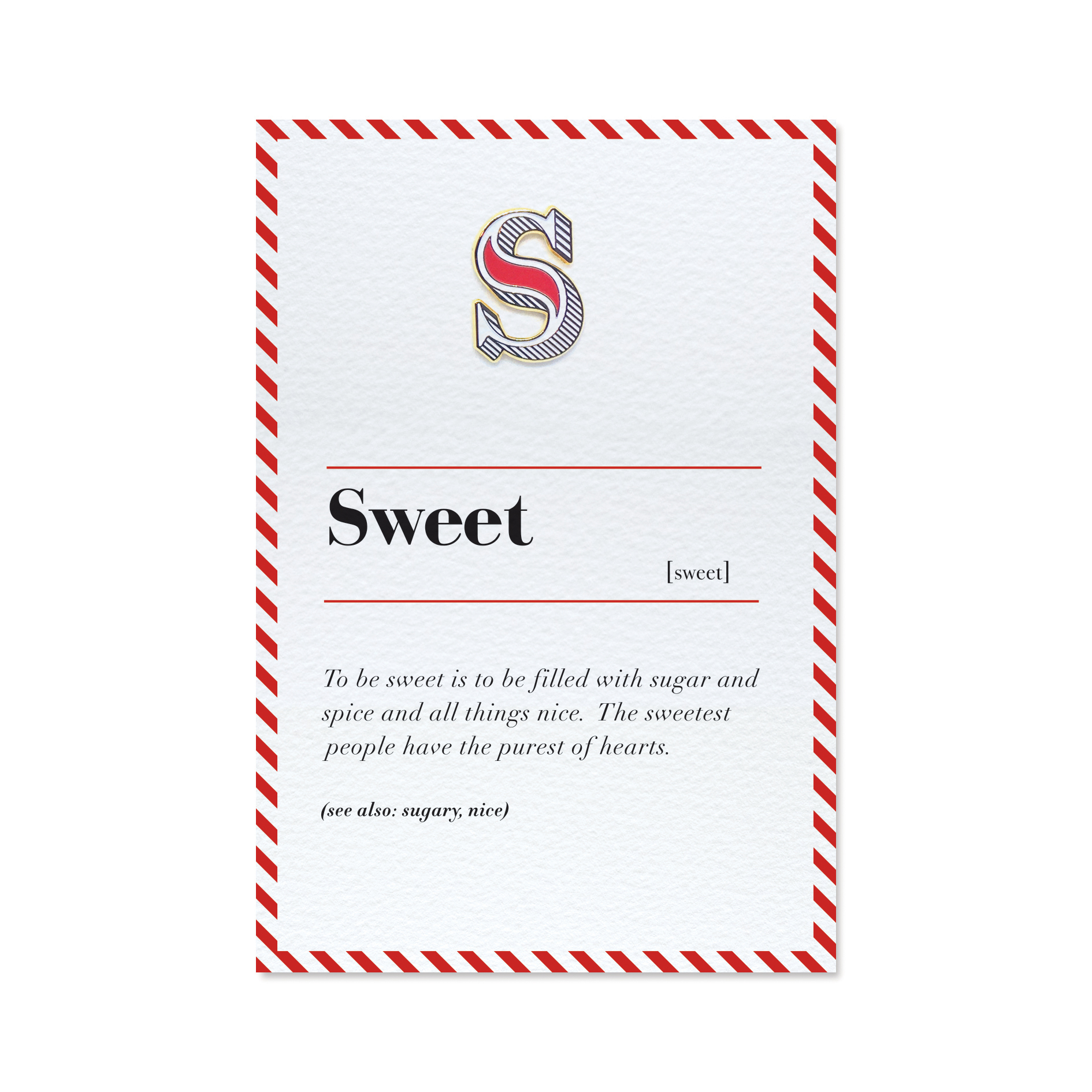 琺瑯徽章卡 - S / Sweet