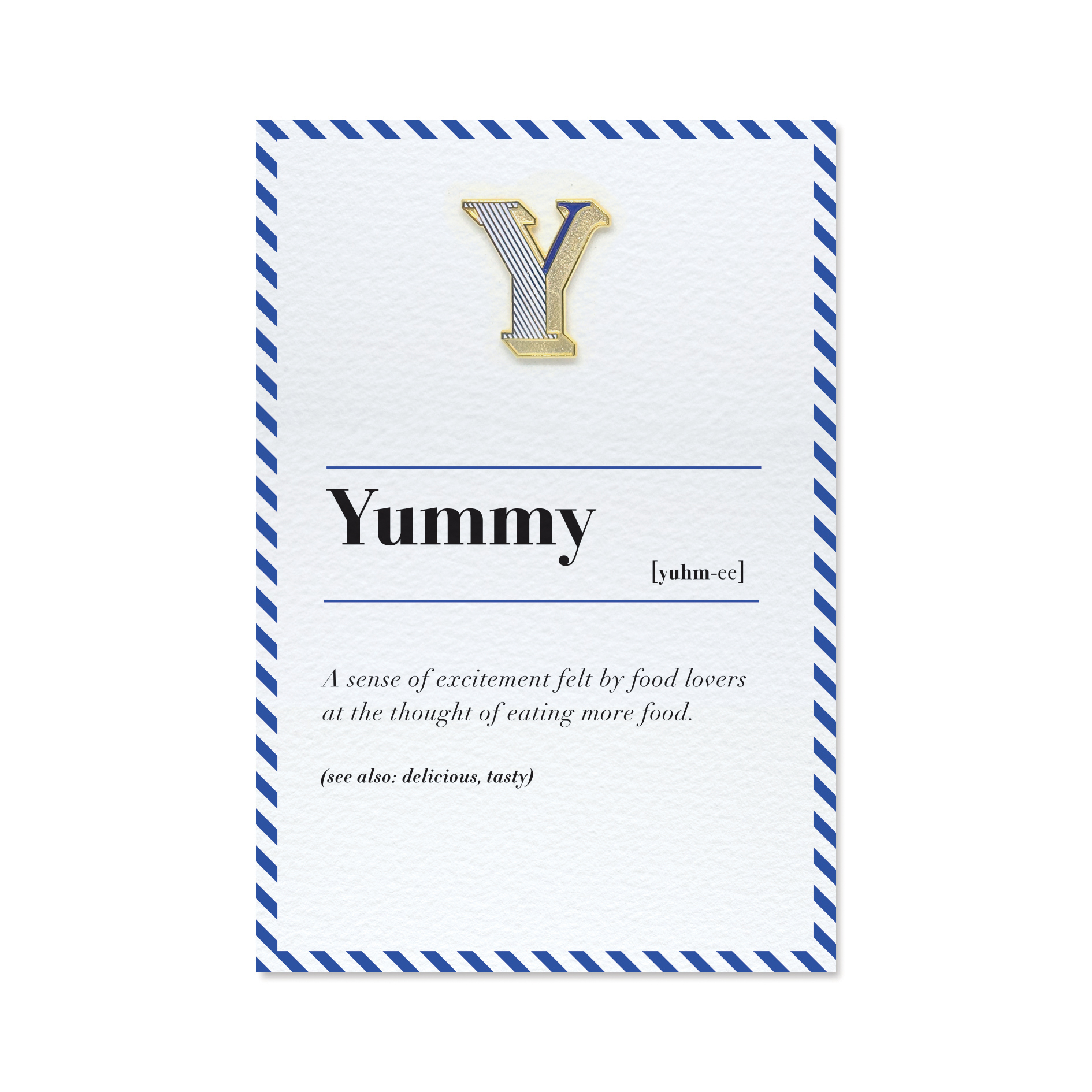 琺瑯徽章卡 - Y / Yummy