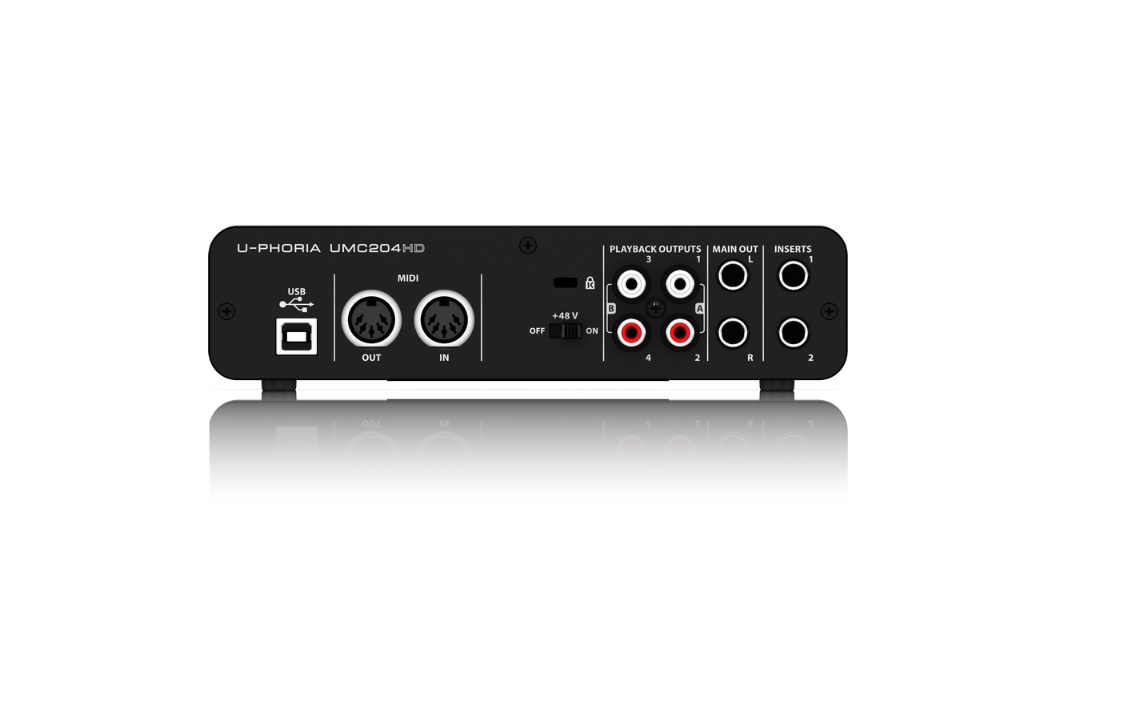 BEHRINGER UMC204HD U-PHORIA オーディオインターフェース｜FULL-TEN