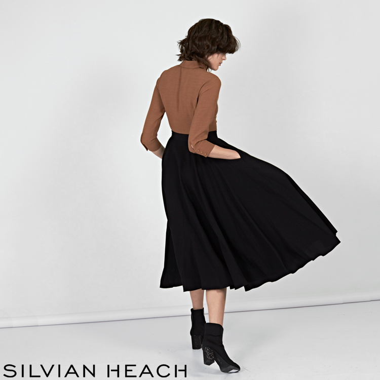 【SILVIAN EHACH】襯衫大圓裙洋裝