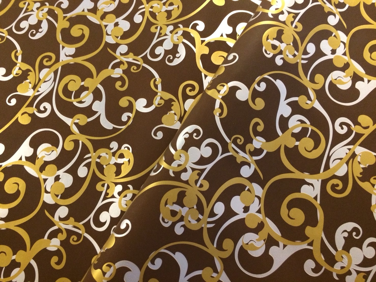 綴金歐式花紋/瑞士Stewo包裝紙