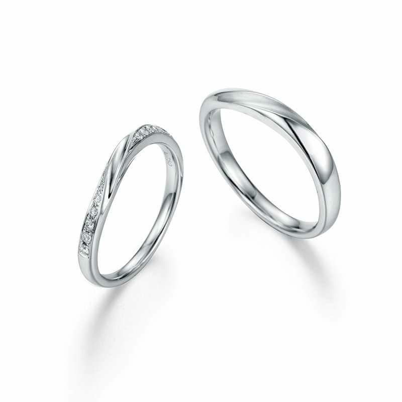 PT950鉑金天然鑽石結婚戒指