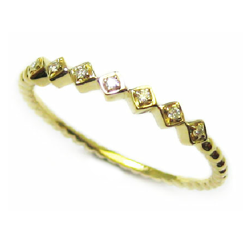 18K黃金天然鑽石戒指