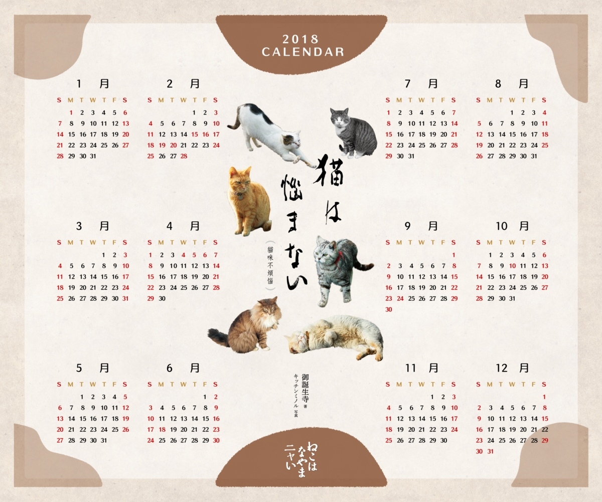 貓僧人：有什麼好煩惱的喵～【隨書附贈書衣年曆海報】