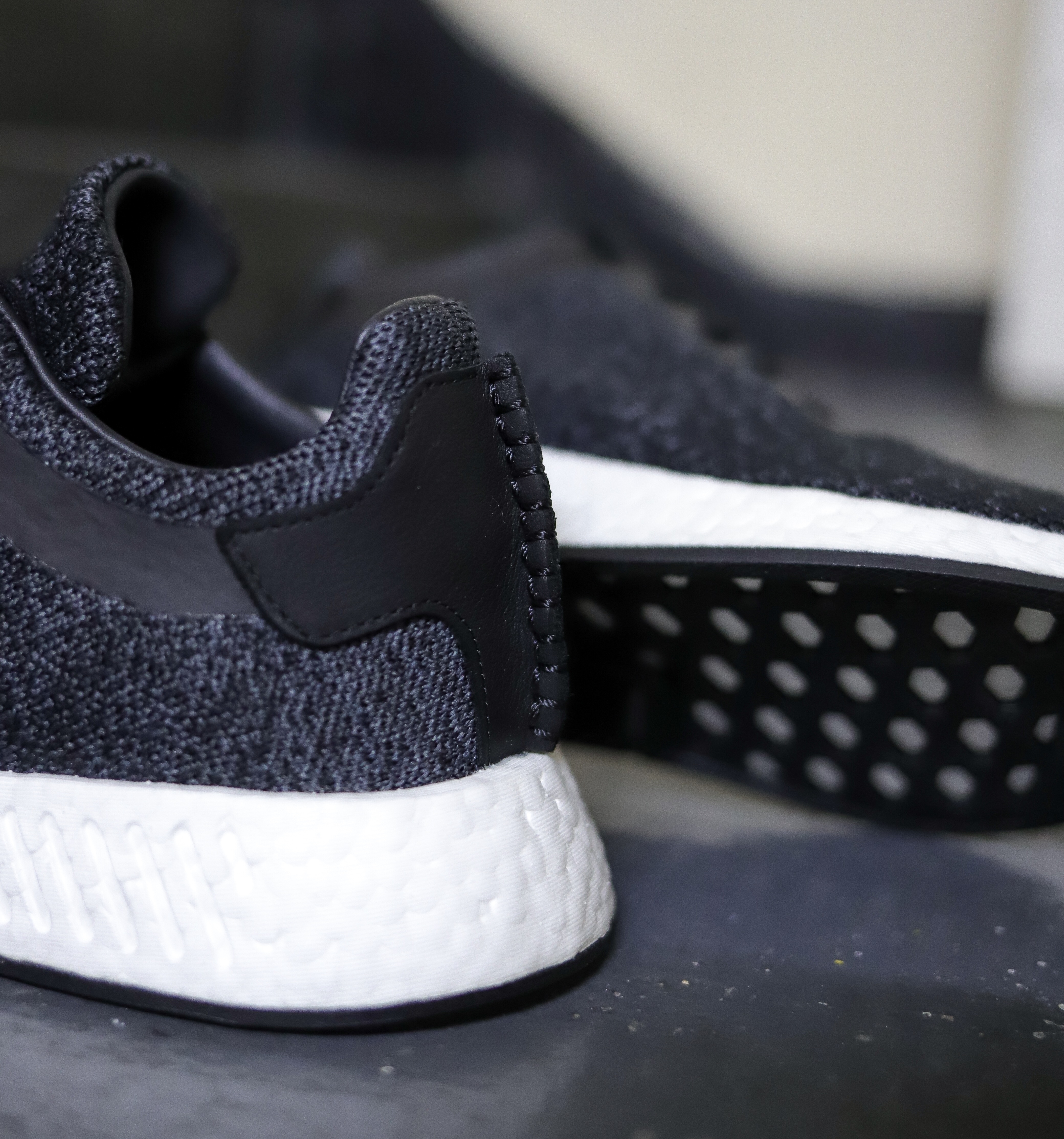 Wings + Horns x Adidas NMD R2 "Black Wool" CP9550