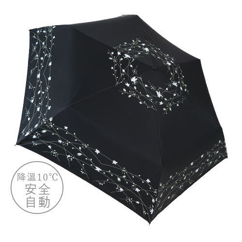 降溫10℃安全防回彈自動傘-白穗 8色 -雨之戀