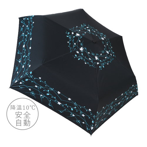 降溫10℃安全防回彈自動傘-白穗 8色 -雨之戀