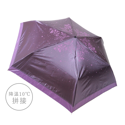 降溫10℃自動傘拼接設計 - 花雨 4色 -日本雨之戀