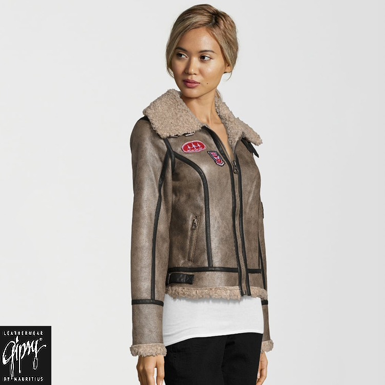 BooAs 毛領布章外套