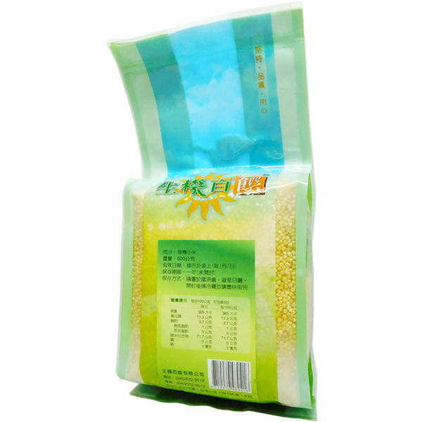 生機百饌-有機小米 500g/包