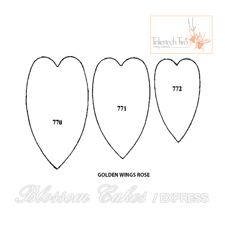 Tinkertech - Golden Wings Rose Cutters #770-772
