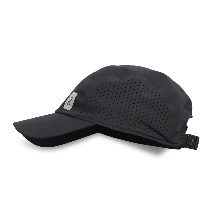 RUN｜On Lightweight Cap - Black 超透氣輕量跑步帽
