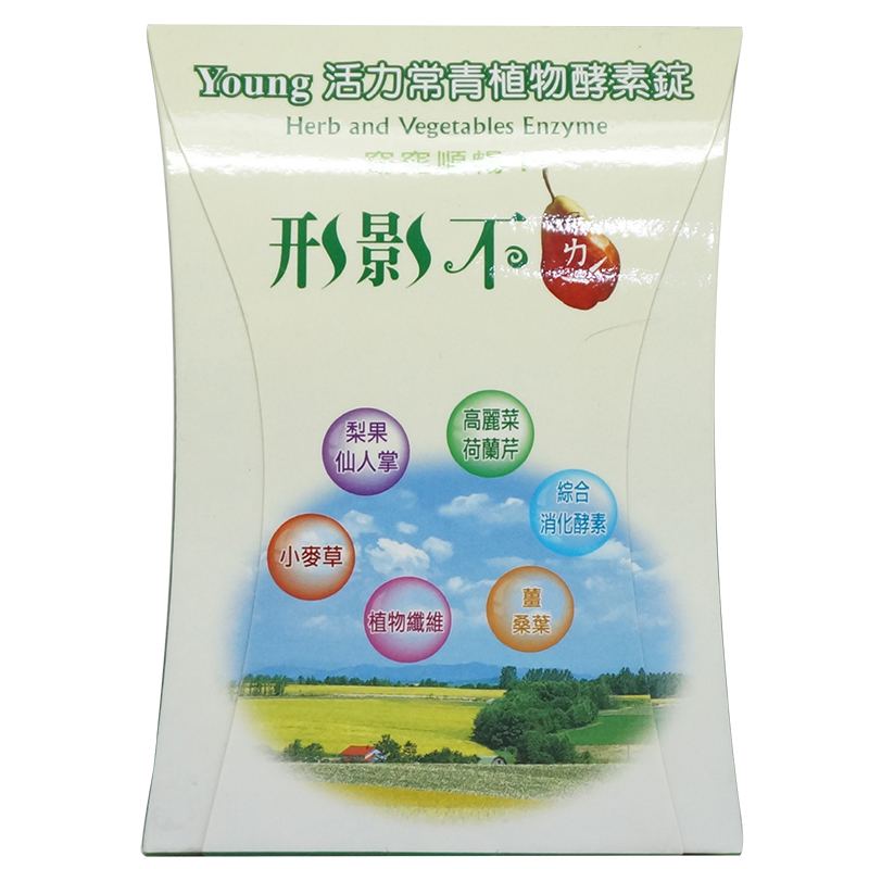 康圓養生家族-young 活力常青植物酵素錠--形影不梨 90錠/罐