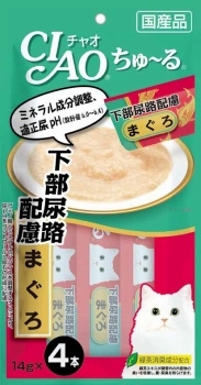 [*任選11件$138*] 日本CIAO 防尿石吞拿魚醬貓小食