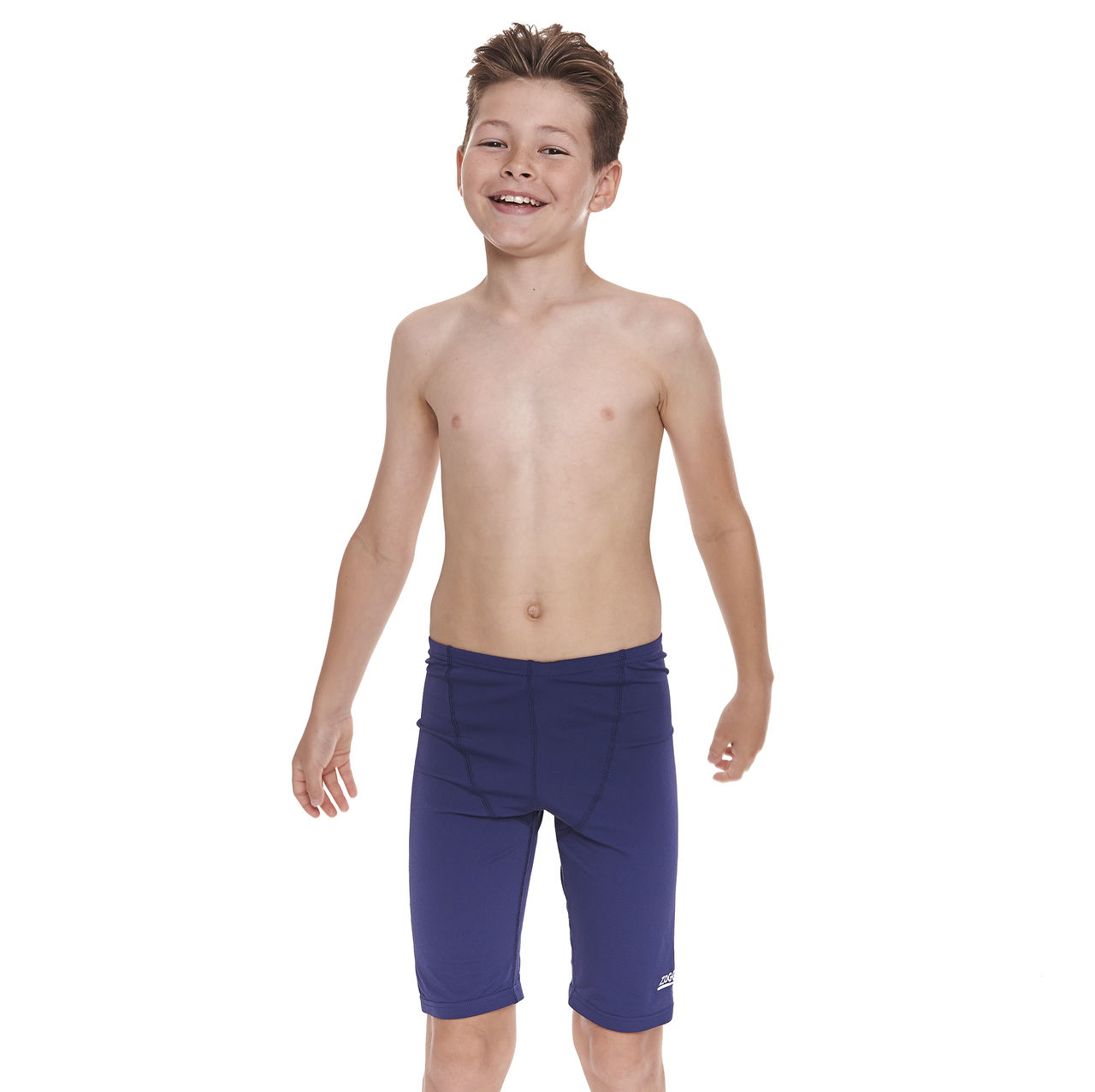 ZOGGS 青少年《基本藍》及膝泳褲