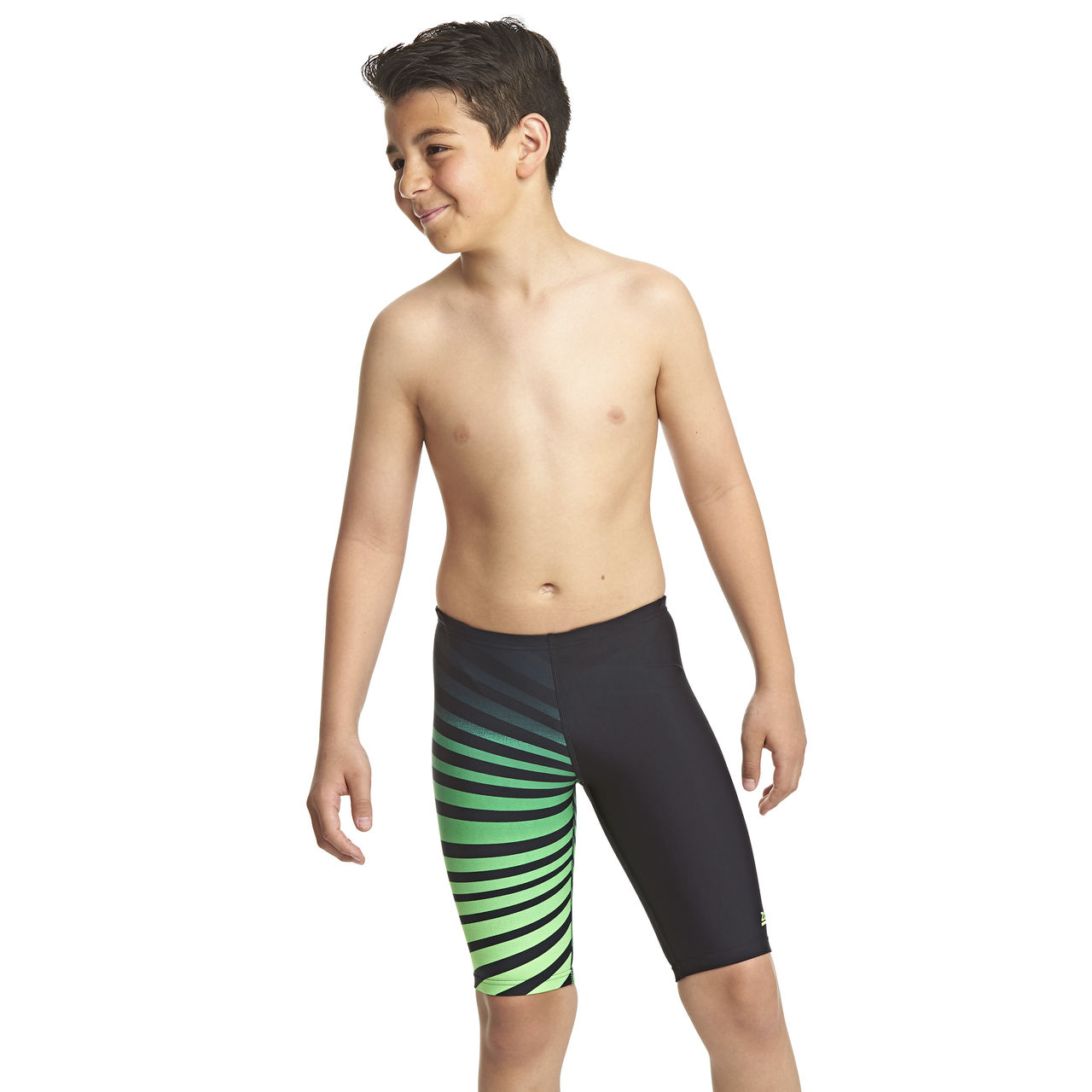 ZOGGS 青少年《炫光綠》及膝泳褲