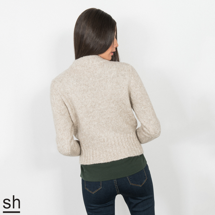【SH】安哥拉山羊毛短版針織上衣