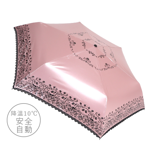 降溫10℃安全防回彈自動傘 凡賽絲- 雨之戀