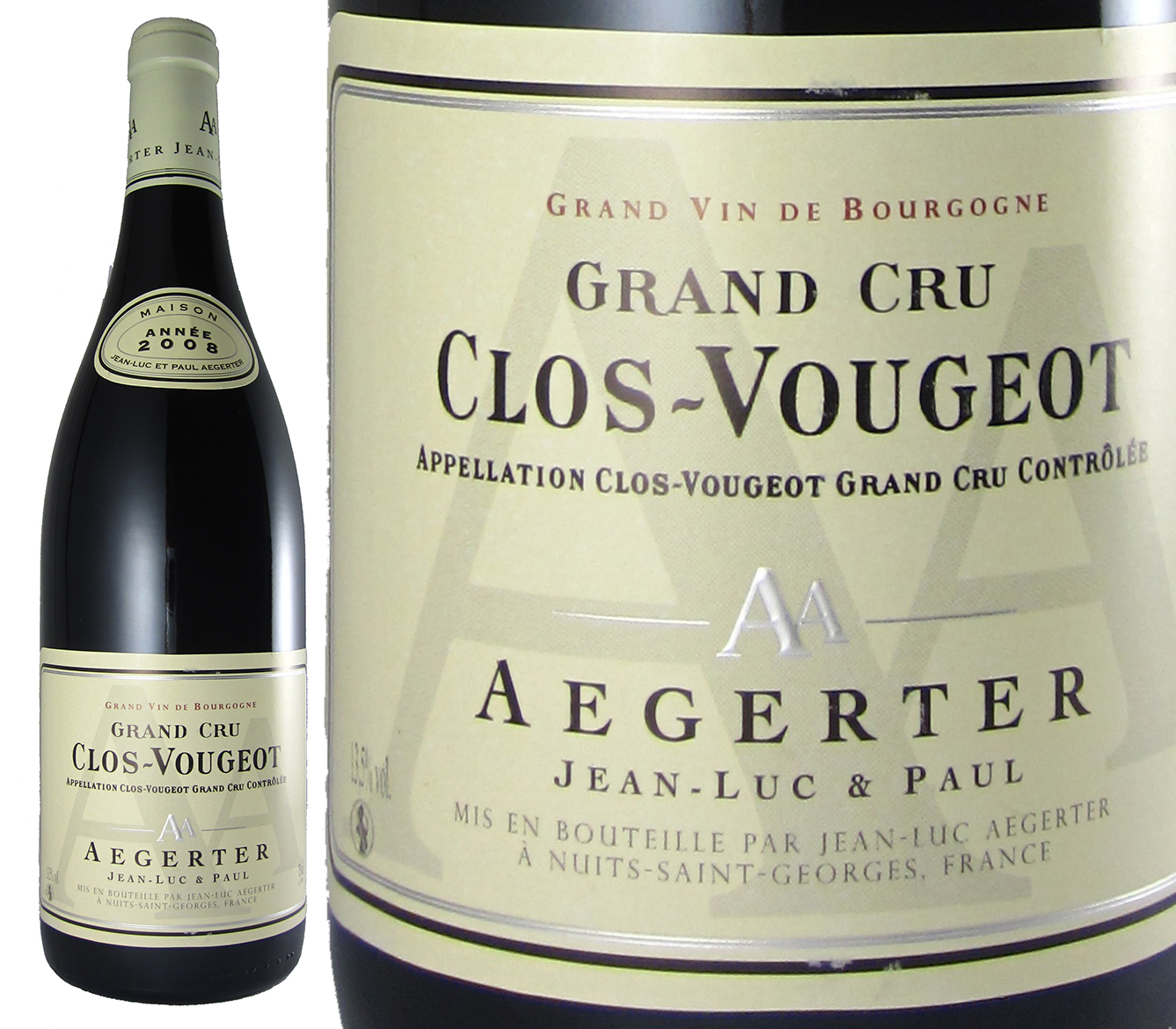 AA Aegerter Clos Voguent Grand Cru 2008
