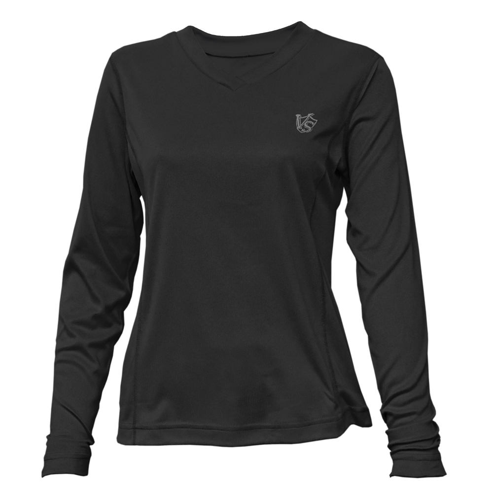 VITAL ENERGY鍺能量女中空快乾保暖衣 ( V領 )(淺灰、醬紅、黑色)