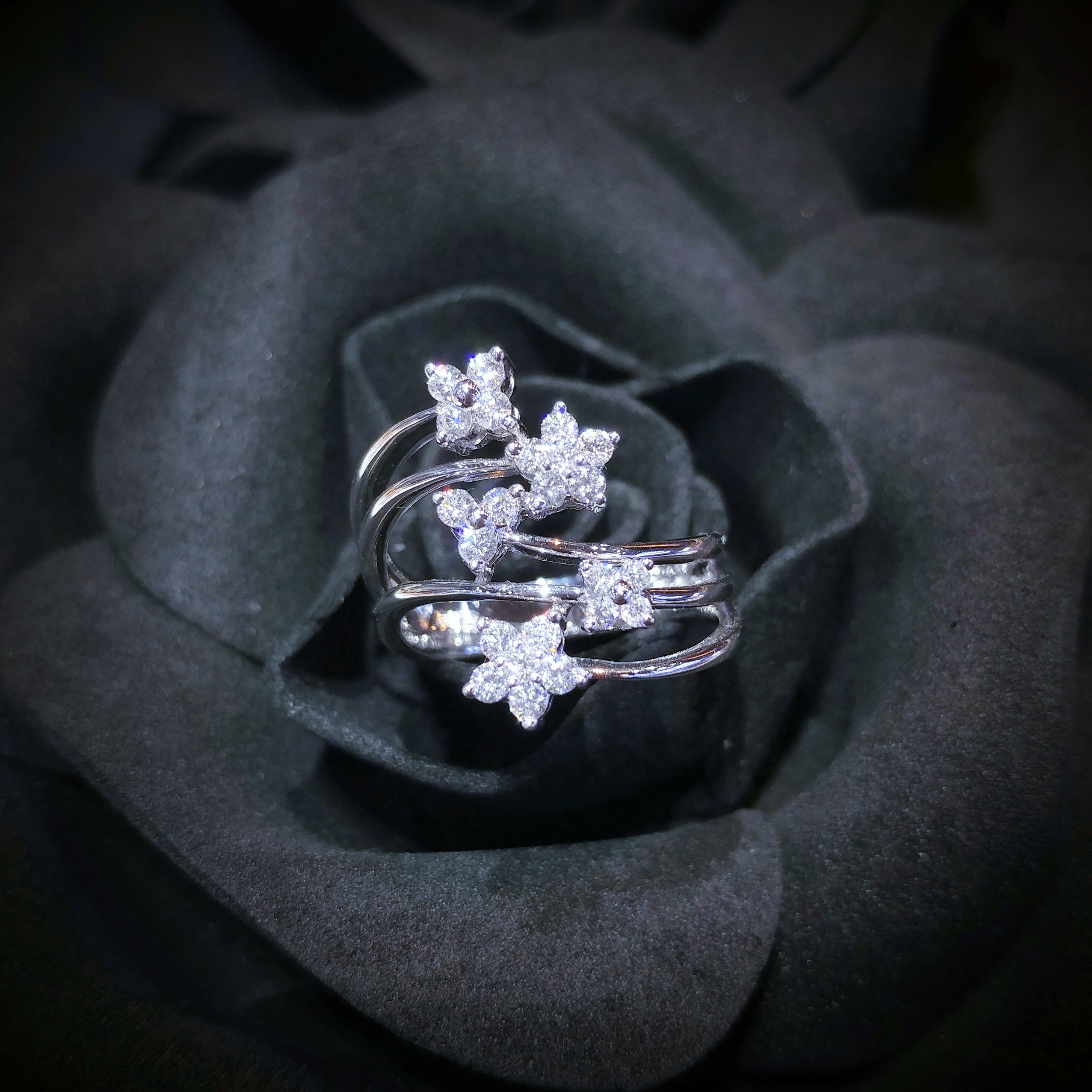 18K White Gold 0.52ct Diamond Ring