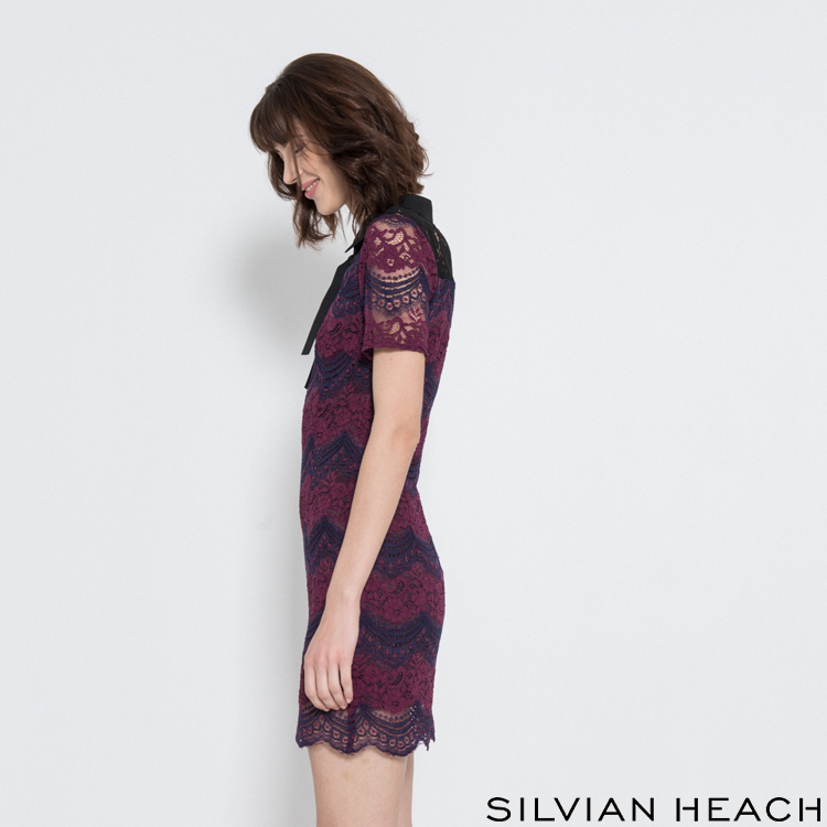 【SILVIAN HEACH】三色蕾絲短洋裝