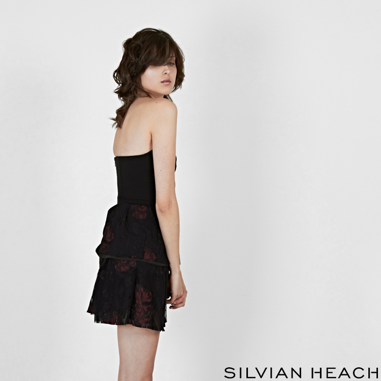 【SILVIAN HEACH】平口蕾絲短洋裝