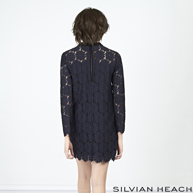 【SILVIAN HEACH】蕾絲長袖短洋裝