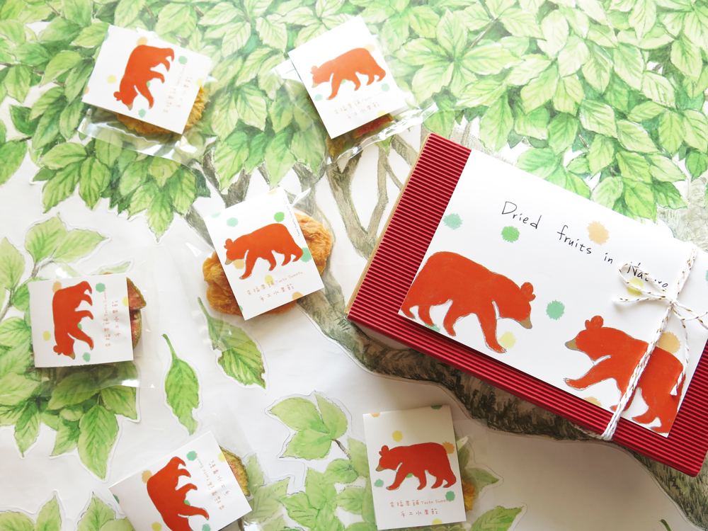 橘點熊春暖水果乾小禮盒8入