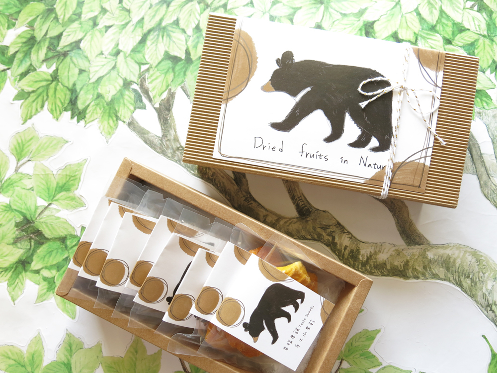 咖啡熊秋紛水果乾小禮盒8入