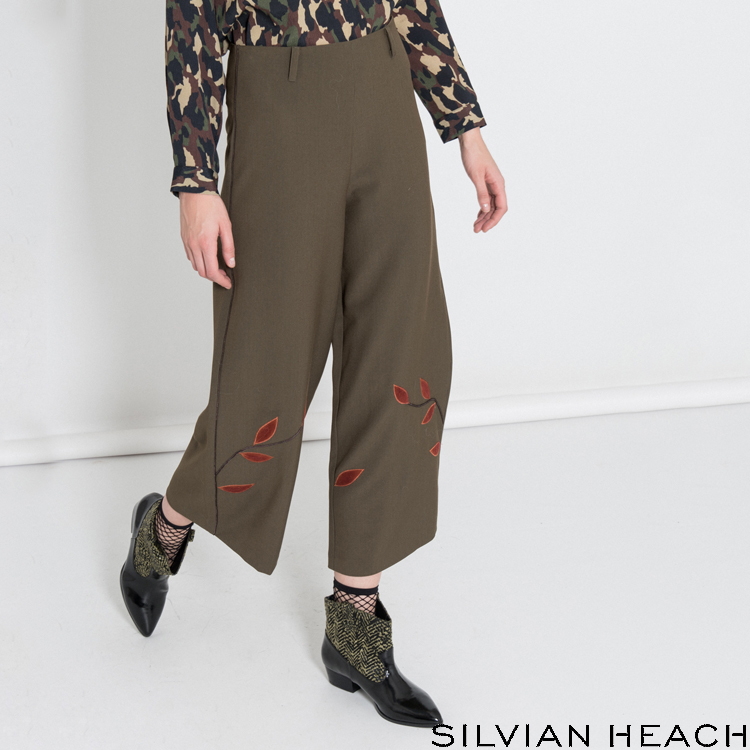 【SILVIAN HEACH】葉子寬管八分褲