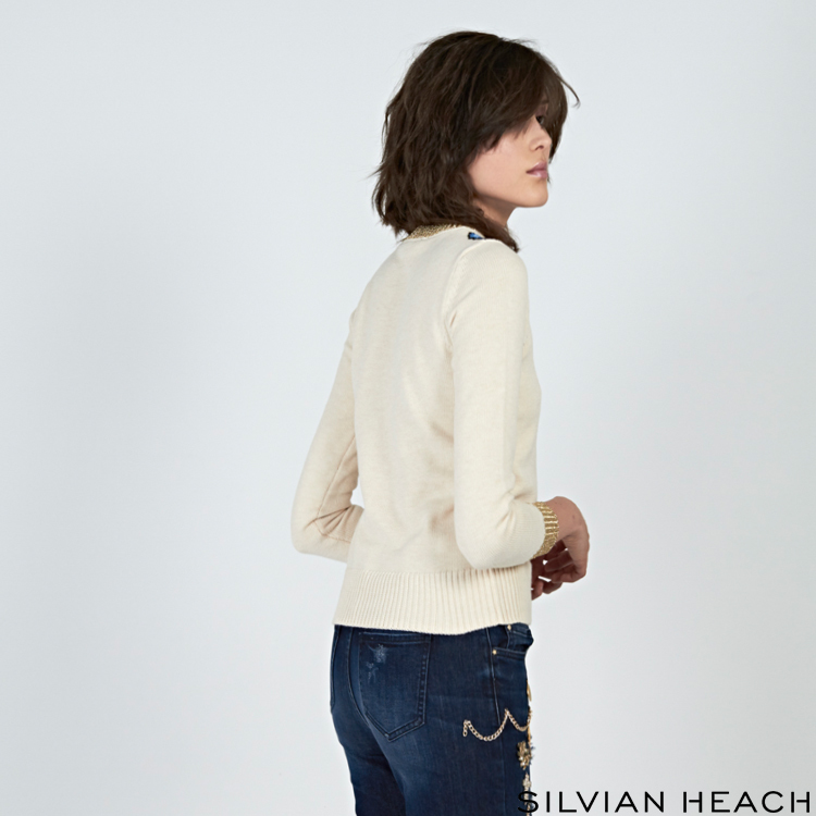 【SILVIAN HEACH】刺繡長袖針織衫