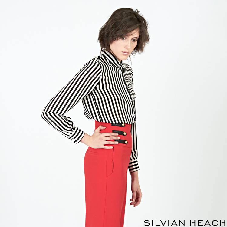 【SILVIAN HEACH】黑白直條襯衫