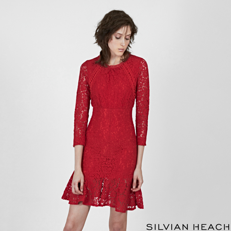 【SILVIAN HEACH】蕾絲短洋裝