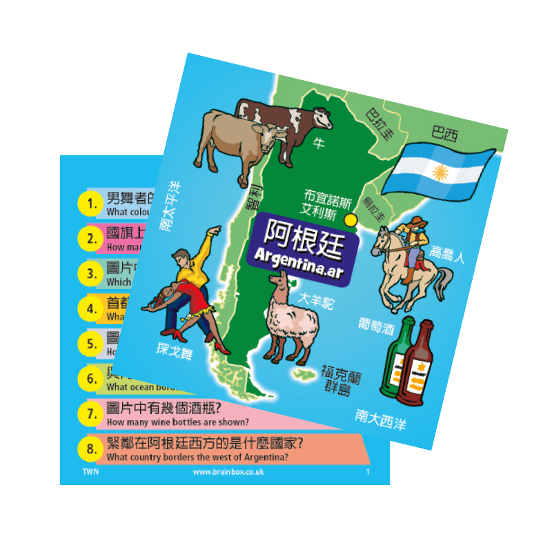 大腦益智盒 周遊列國 BrainBox World 繁體中文版