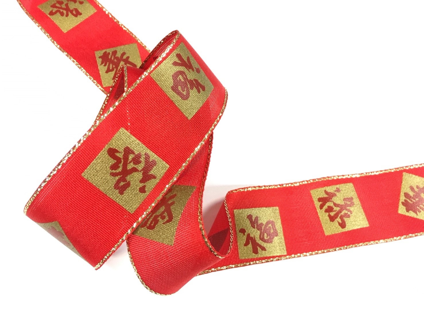 福祿壽禧/金邊平織/38mm