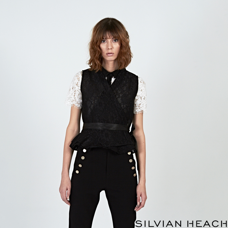 【SILVIAN HEACH】硬質蕾絲綁帶背心