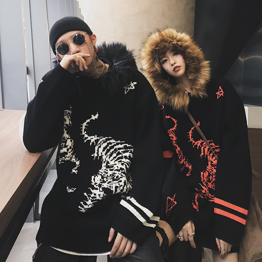 【 LAB.003選物 MAMC Tiger Hooded Sweater 老虎連帽毛衣 】