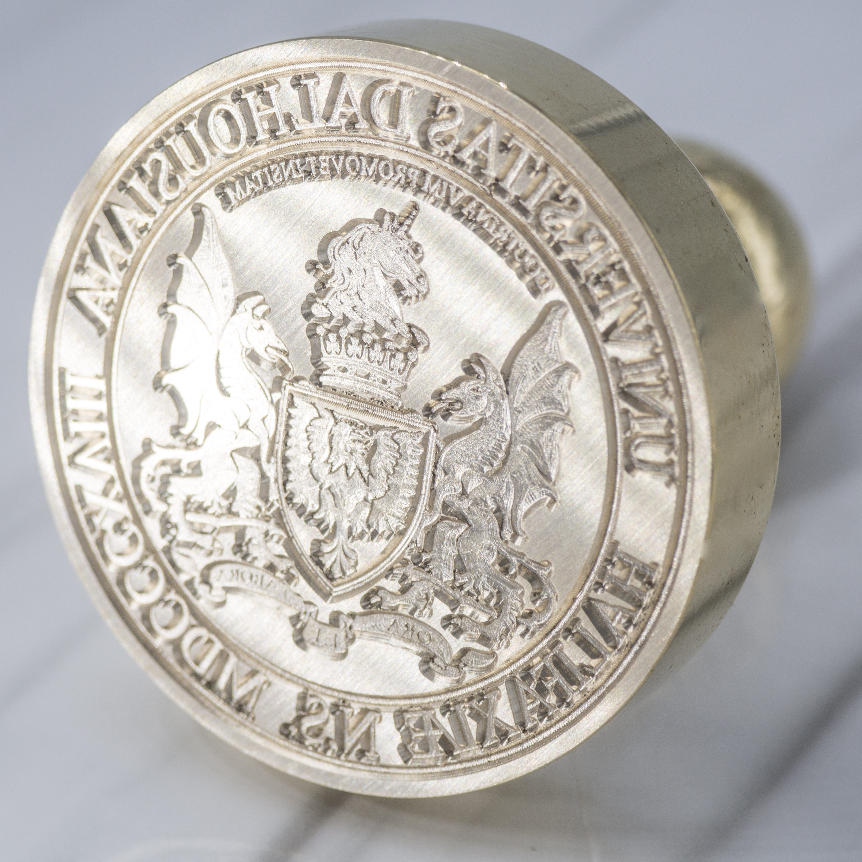 Custom Wax Seal Stamp - Custom Family Crest Wax Seal Stamp with Name, Initial, or Totem - Style 3