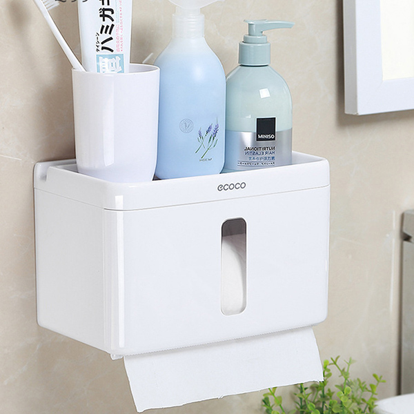 日式防水多功能衛生紙置物盒