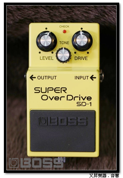 BOSS SD-1 SUPER OverDrive 超級破音效果器