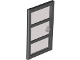 60797c02 Door 1 x 4 x 6 with 3 Panes and Stud Handle with Trans-Black Glass