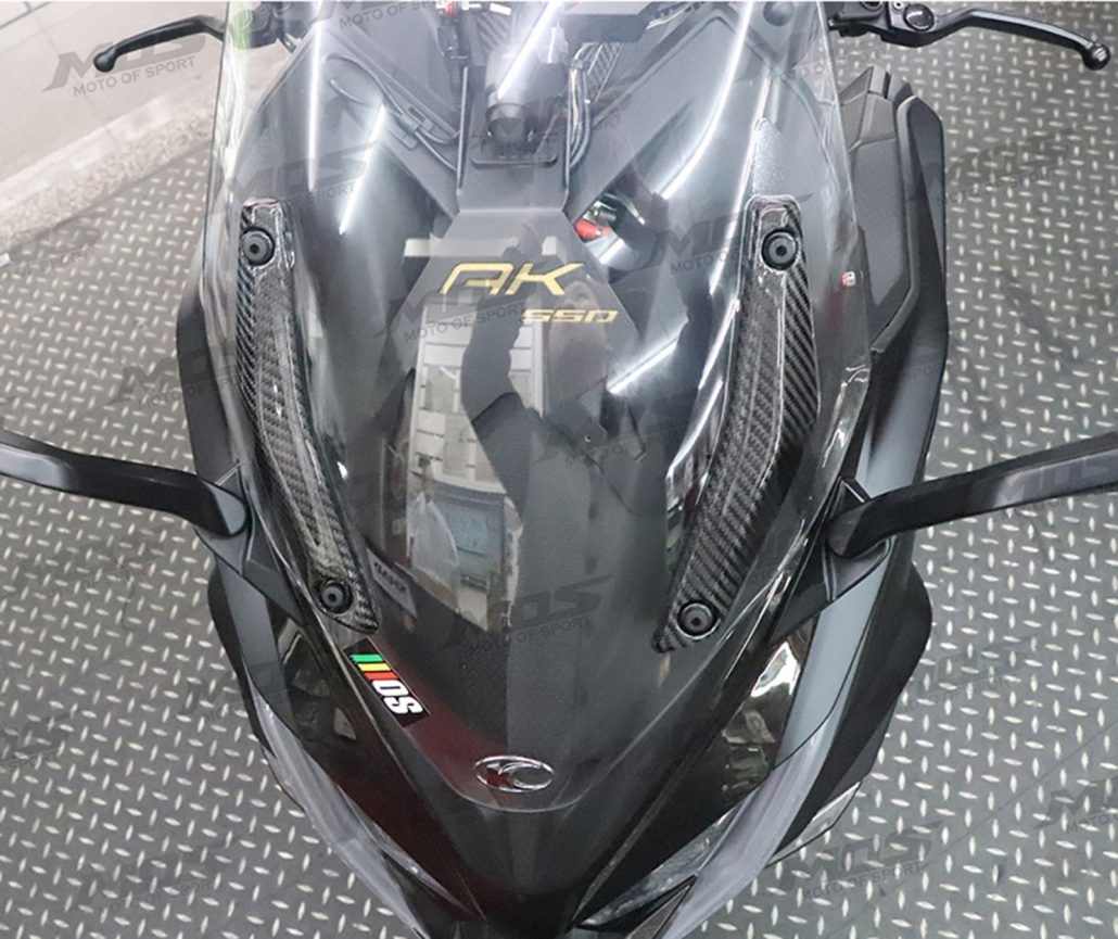 MOS AK550-碳纖維風鏡左右飾蓋