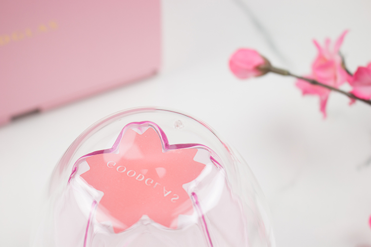 好玻櫻花雙層杯玻璃杯聯名深夜法式甜點