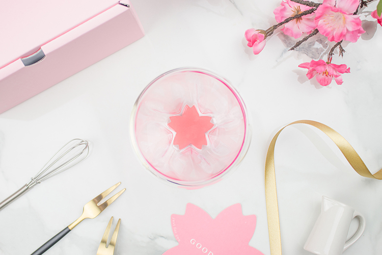 好玻櫻花雙層杯玻璃杯聯名深夜法式甜點