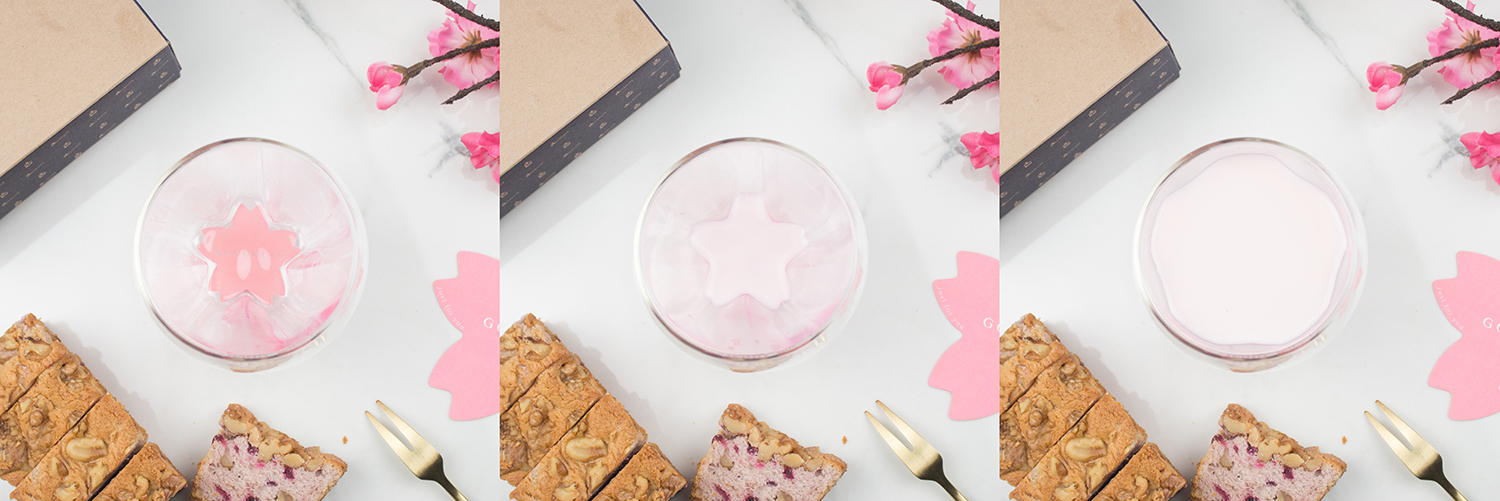 好玻櫻花雙層杯玻璃杯聯名深夜法式甜點