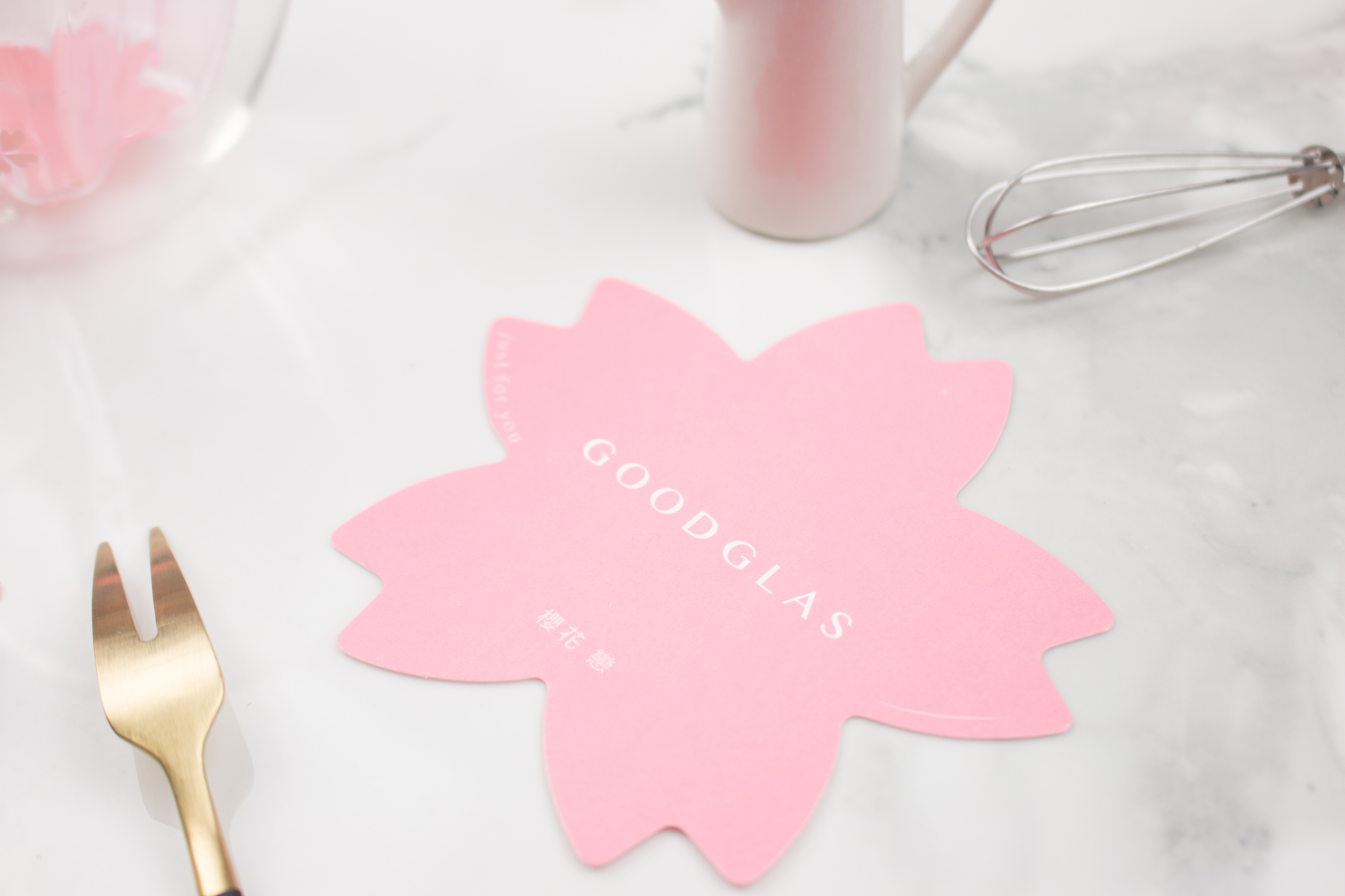 好玻櫻花雙層杯玻璃杯聯名深夜法式甜點