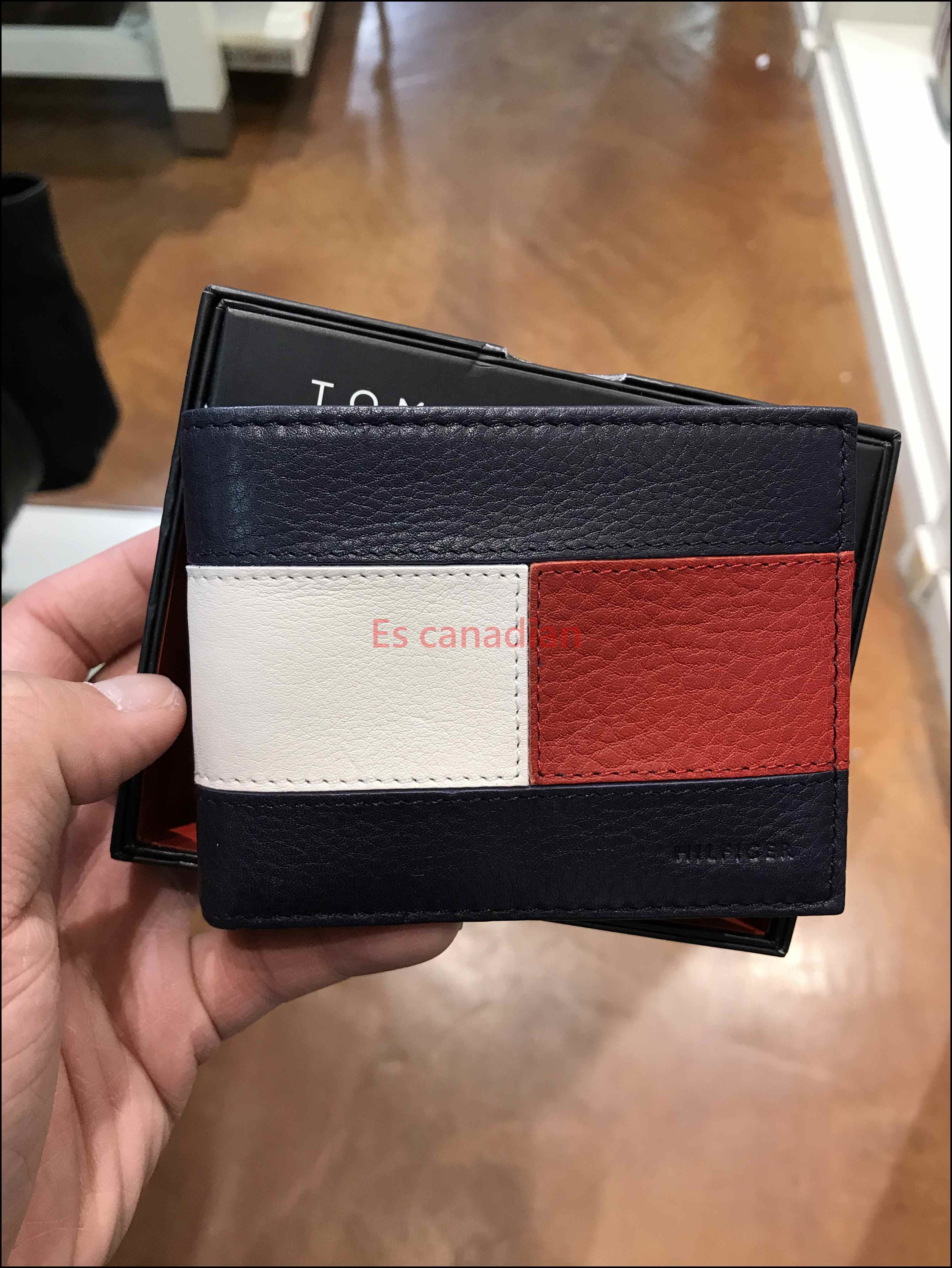 TOMMY 經典大LOGO 皮革短夾